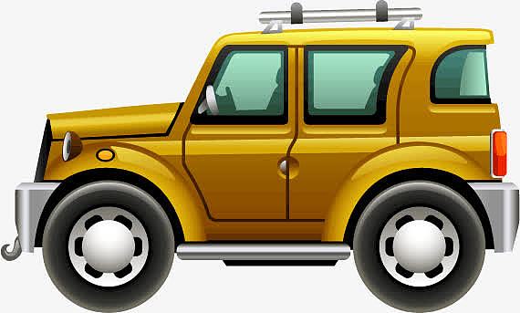 png卡通手绘黑色的越野车(1031x733)aipng矢量卡通运动型多功能车吉普
