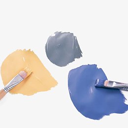 彩色油漆刷色块