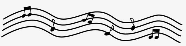 黑白音符五线谱