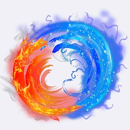 环形冰火对冲免扣素材