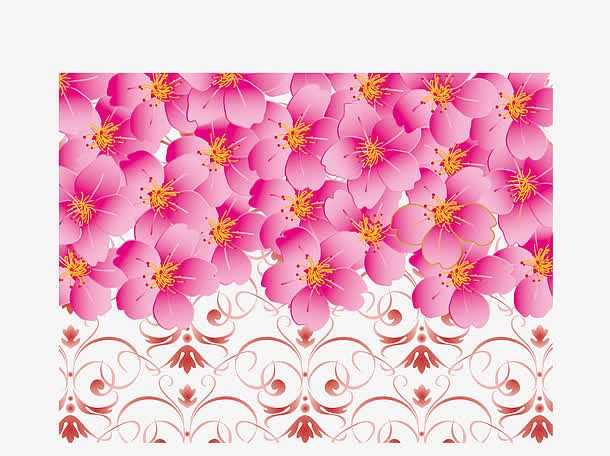 樱花节边框花纹