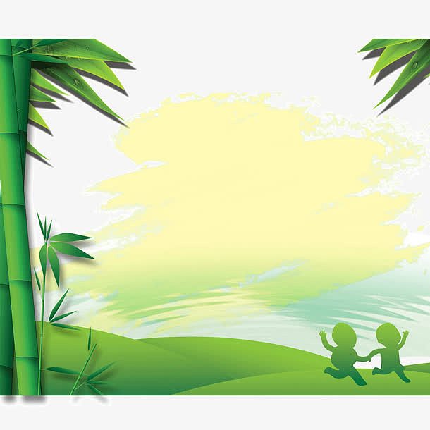 海报banner背景 绿色 树木