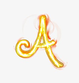 荧光棒字母a