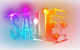 SALE荧光字体