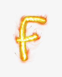 荧光棒字母f