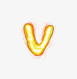 荧光棒字母v