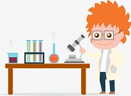 矢量手绘科学家