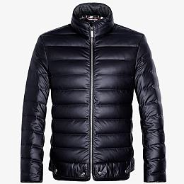 南极人男士亮色PU皮羽绒服