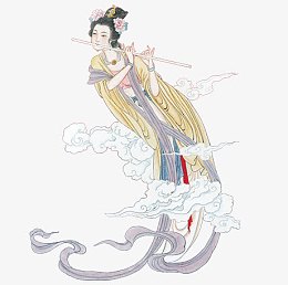 手绘中国风中国风图片 仙女