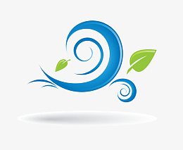 矢量风吹树叶PNG图片