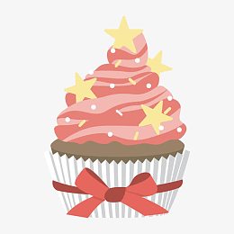 圣诞风纸杯蛋糕