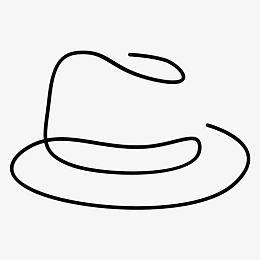 附件衣服连衣裙时尚Fedora
