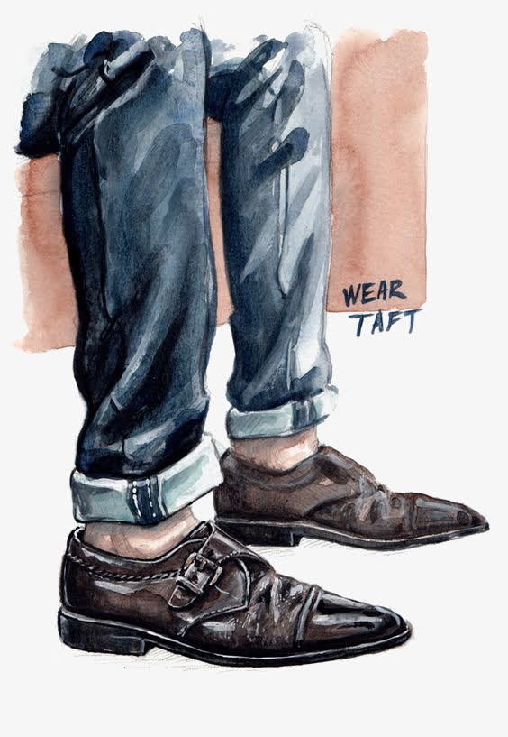 关键词 : 水彩牛仔裤,皮鞋,潮男,时尚男生,短靴[声明] 觅元素所有素材