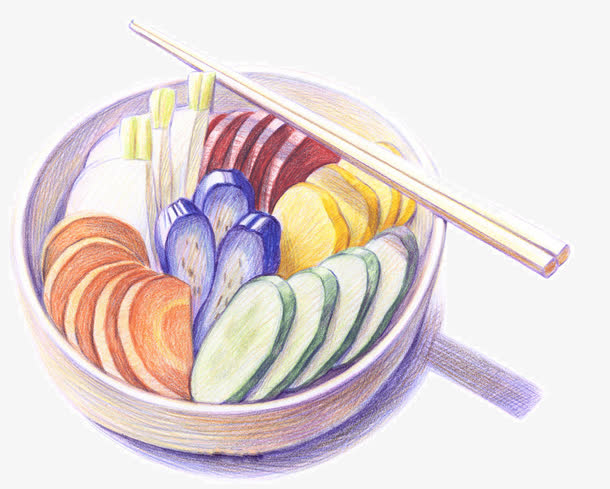 手绘火锅