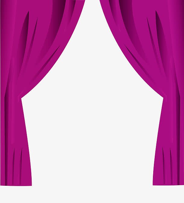 紫色帘子