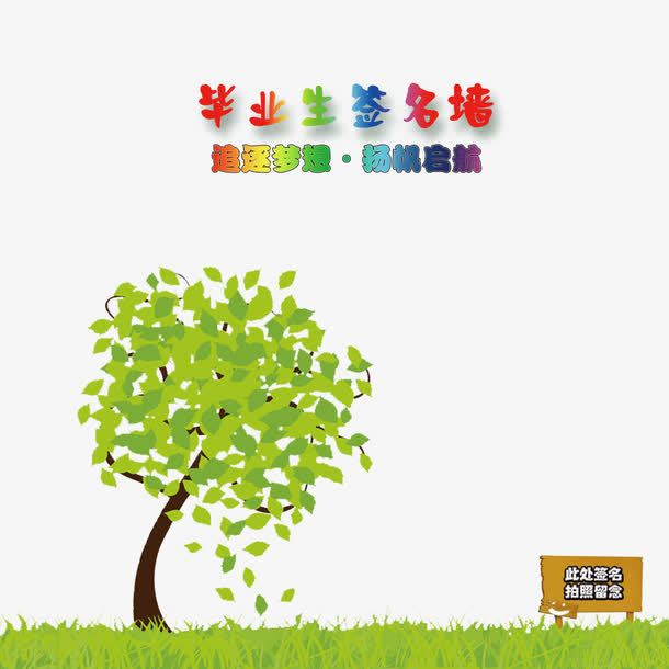 毕业生签名墙装饰