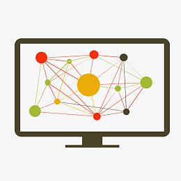 矢量信息发散图