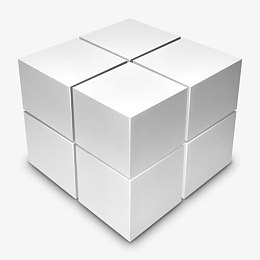 光下车箱立方体图标