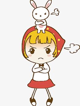 小女生抓狂生气表情