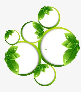 绿色环保标签主题矢量素材