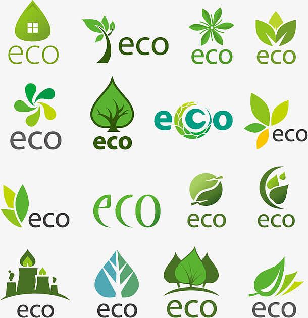 ECO标志设计矢量素材