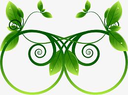 绿色环保标签主题矢量素材