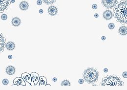 青花底纹边框