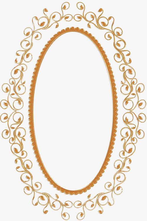 椭圆花边边框