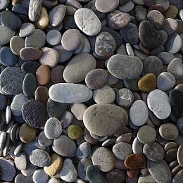 圆形椭圆石子路