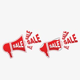 促销的红色喇叭