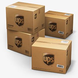 UPS航运盒子图标