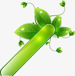 绿色环保标签主题矢量素材