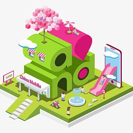 移动3d立体图标