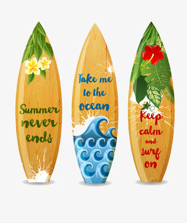 夏日冲浪板素材免费下载_觅元素