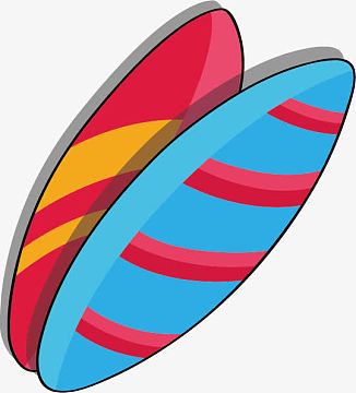 矢量卡通冲浪板