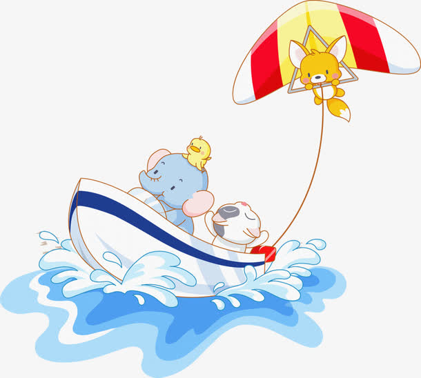 冲浪动漫小猫快艇