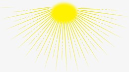 高清放射性海报手绘太阳