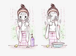 洗脸两部曲