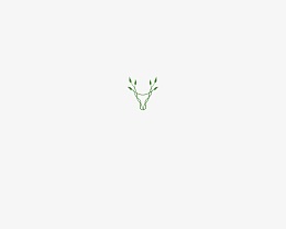树叶鹿角logo