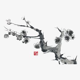 水墨梅花