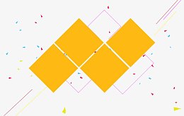 漂浮几何体背景素材