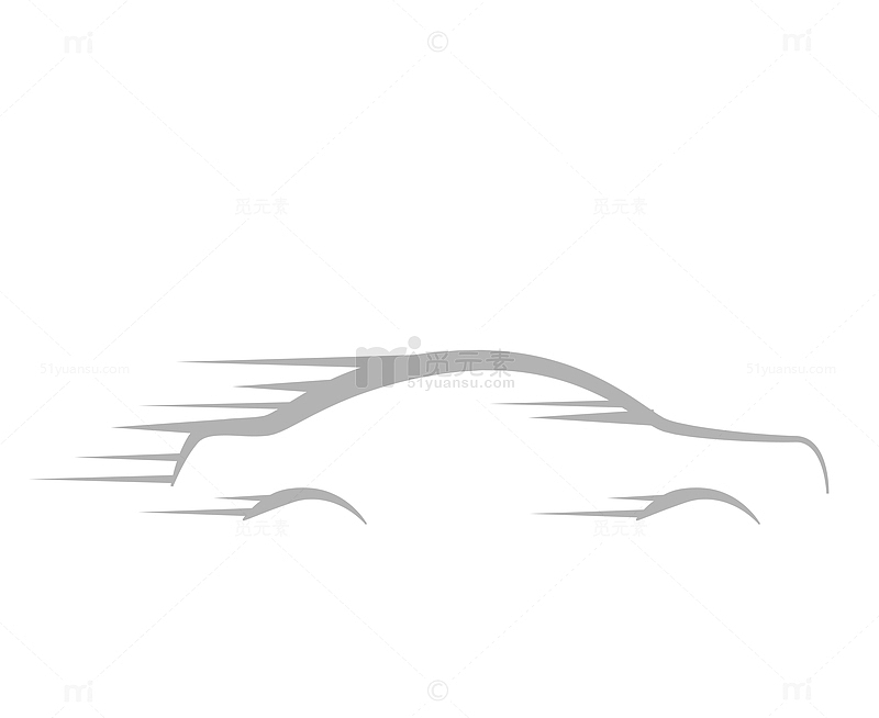矢量极速汽车流线PNG图片