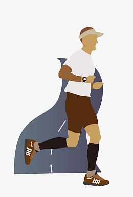 矢量卡通运动人物