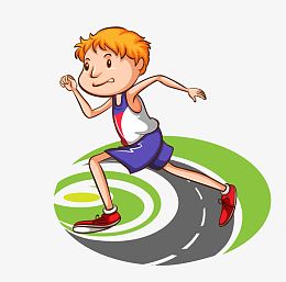 矢量卡通图案运动人物