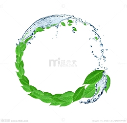 蓝色旋转水圈免抠图片
