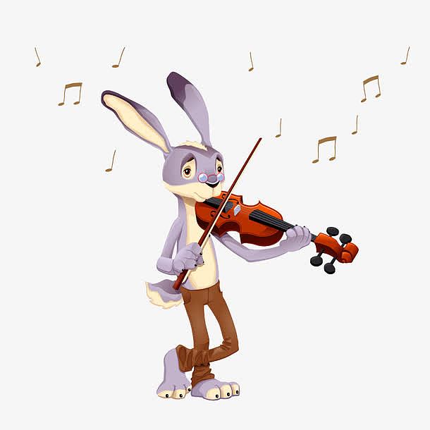 拉小提琴的兔子
