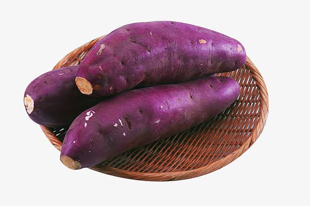 竹框里的紫薯图片素材