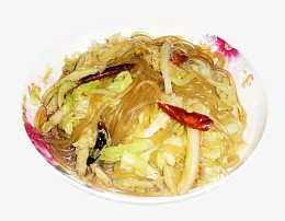 白菜炒红薯粉