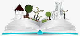 立体书里的城市矢量素材