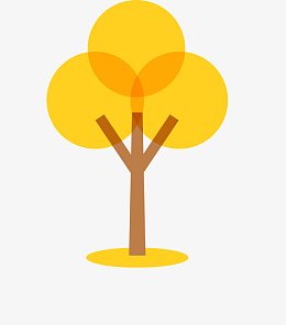 五颜六色的树
